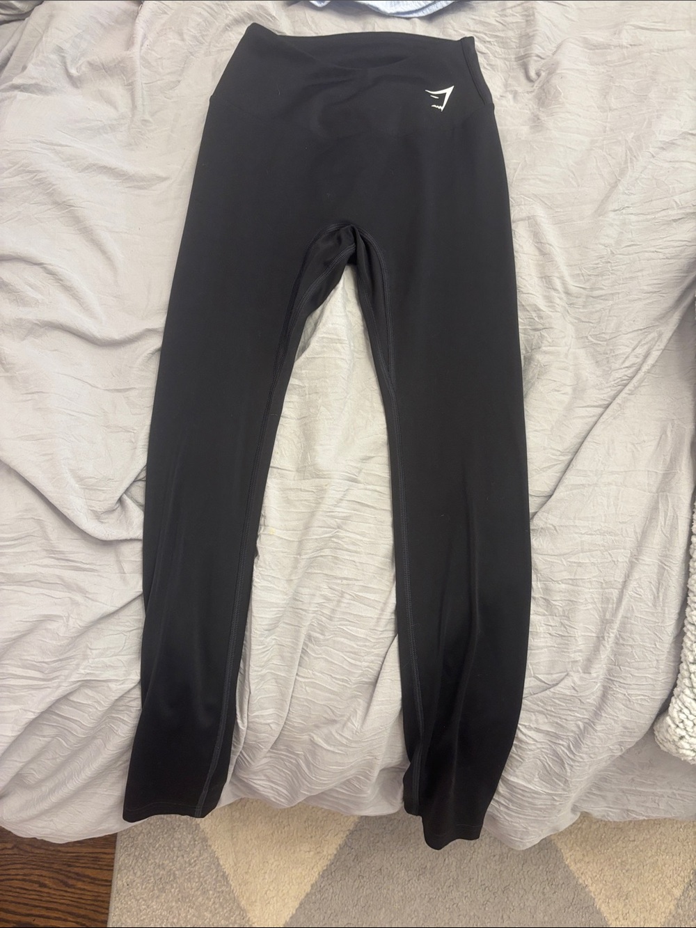 Gymshark Black Logo High-Waist Performance Leggings